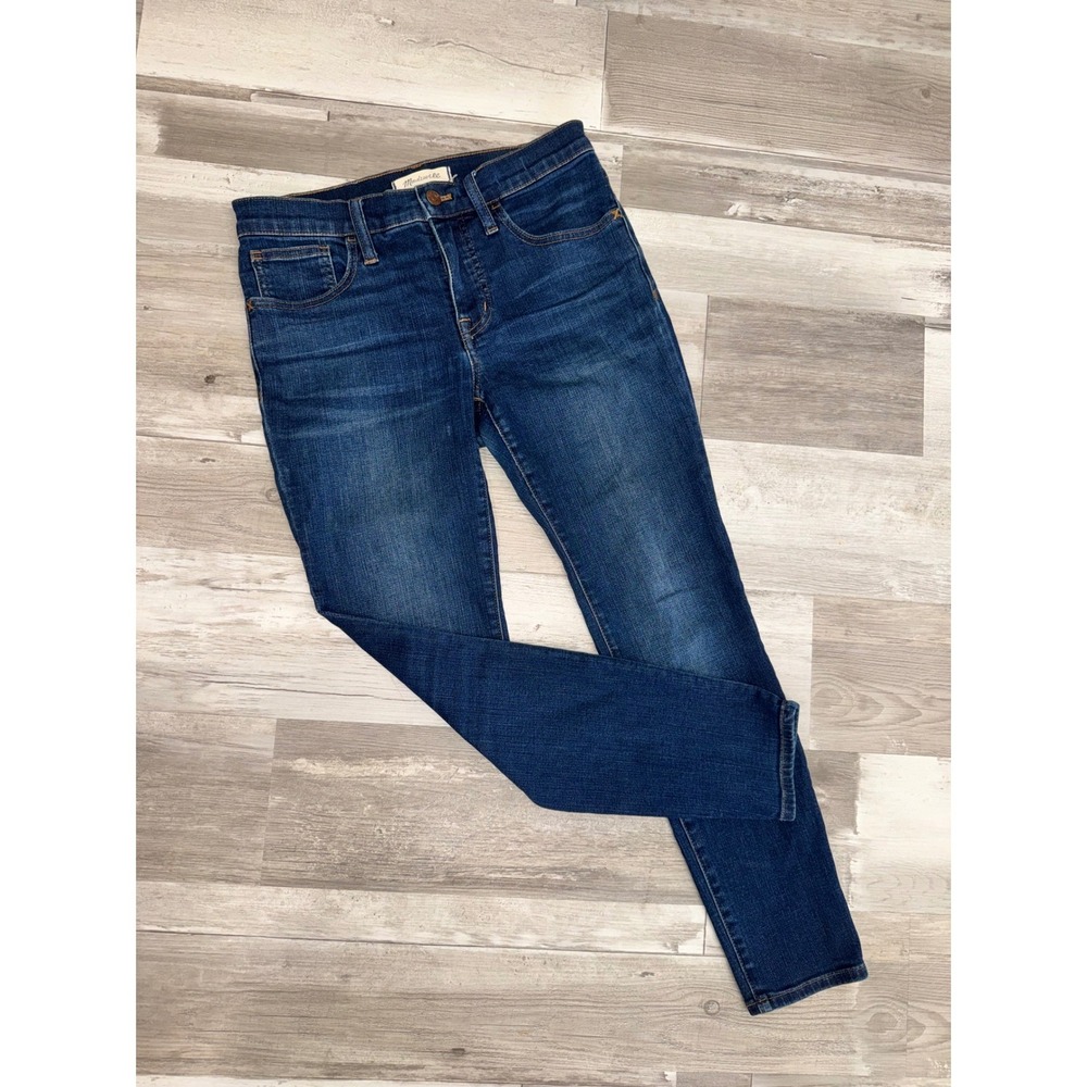 Madewell Roadtripper Skinny Jeans Womens Dark Wash High Rise Stretch Size 26